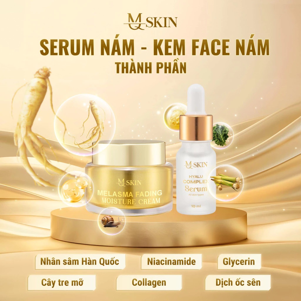 Combo cao nám và serum nám MQ Skin