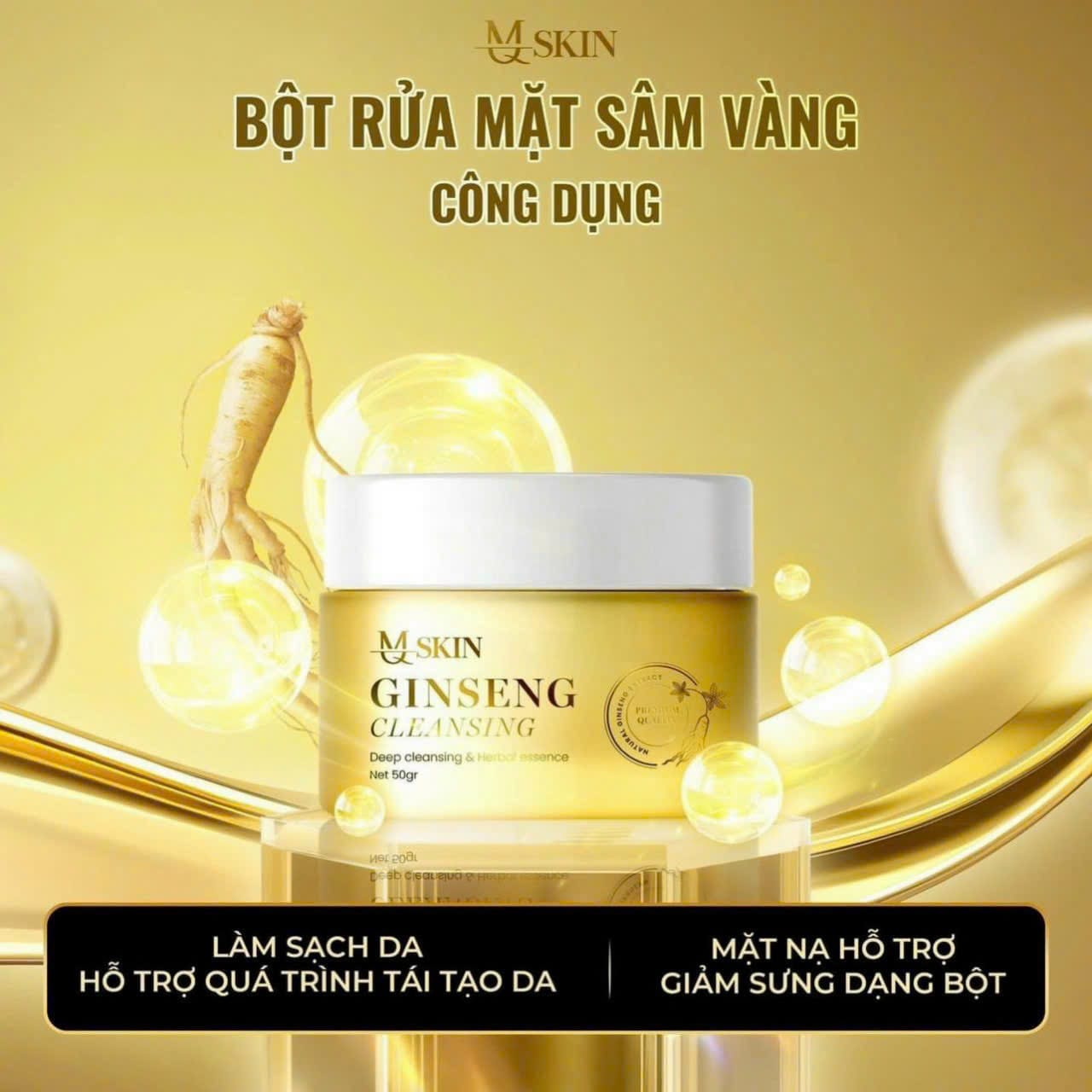 Bột rửa mặt nhân sâm MQ Skin